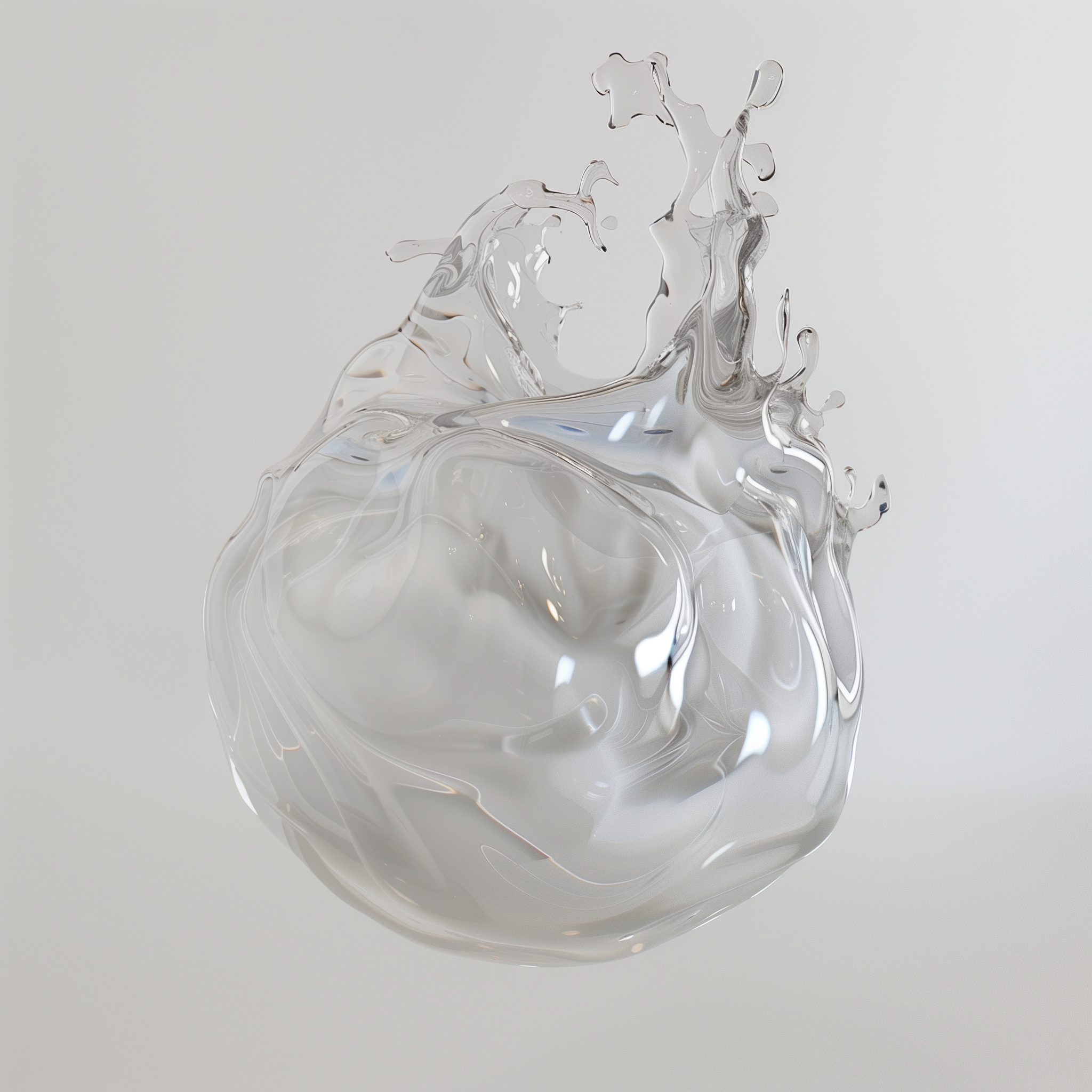 3D Orb of glue, visual representation of Spidertech's Proprietary adhesive